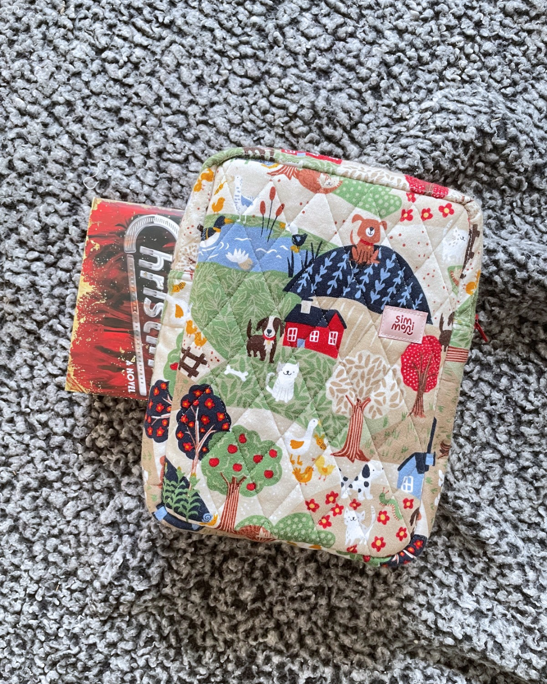 At the Farm Reading Quilted Book Sleeve