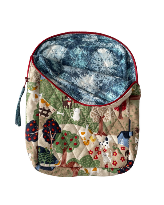 At the Farm Reading Quilted Book Sleeve