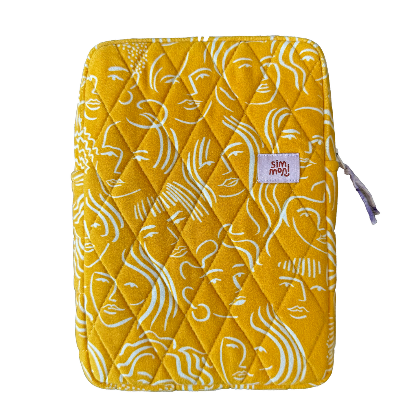 Smile Sunshine Quilted Book Sleeve