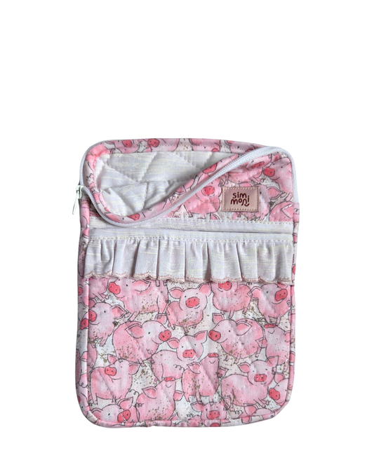 Rosy Tails e-Reader Sleeves With Ruffled Pocket