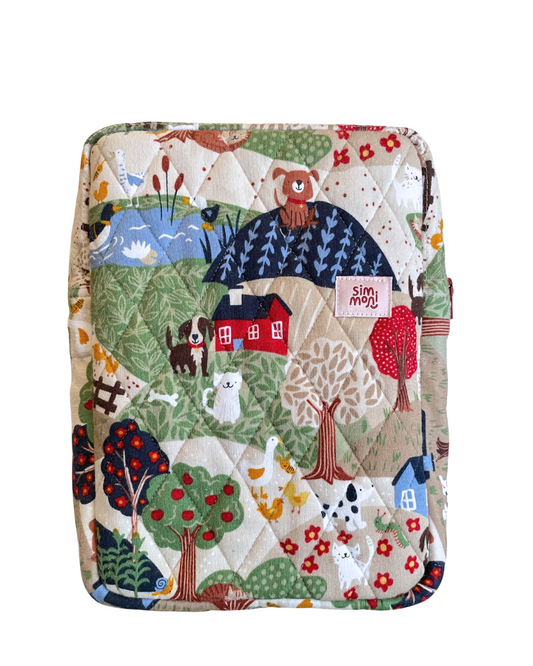 At the Farm Reading Quilted Book Sleeve