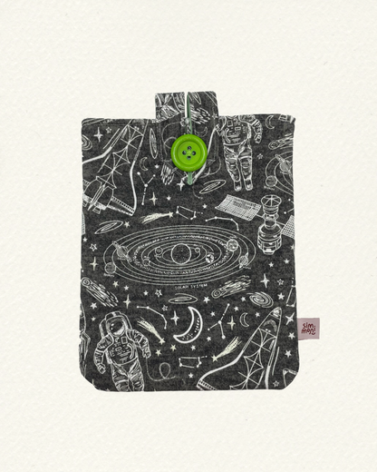 Space Traveller Book Sleeve Glow in the Dark