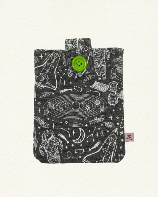 Space Traveller Book Sleeve Glow in the Dark