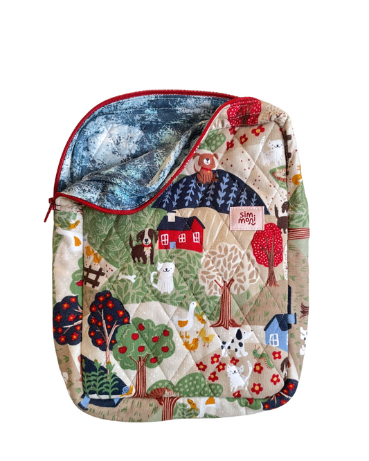 At the Farm Reading Quilted Book Sleeve