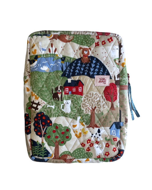 At the Farm Reading Quilted Book Sleeve