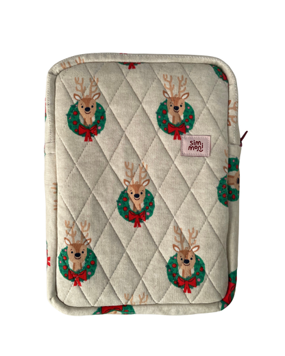 Christmas Reindeer Book Sleeve