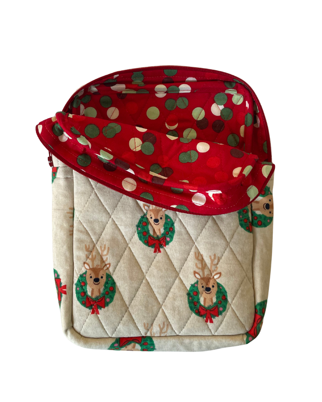 Christmas Reindeer Book Sleeve