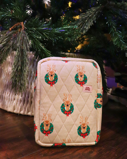 Christmas Reindeer Book Sleeve