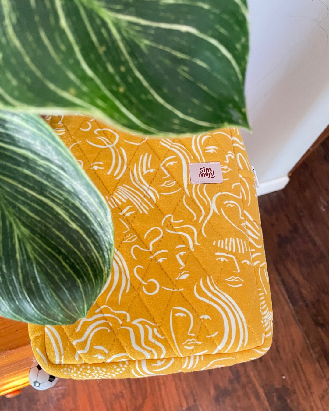 Smile Sunshine Quilted Book Sleeve