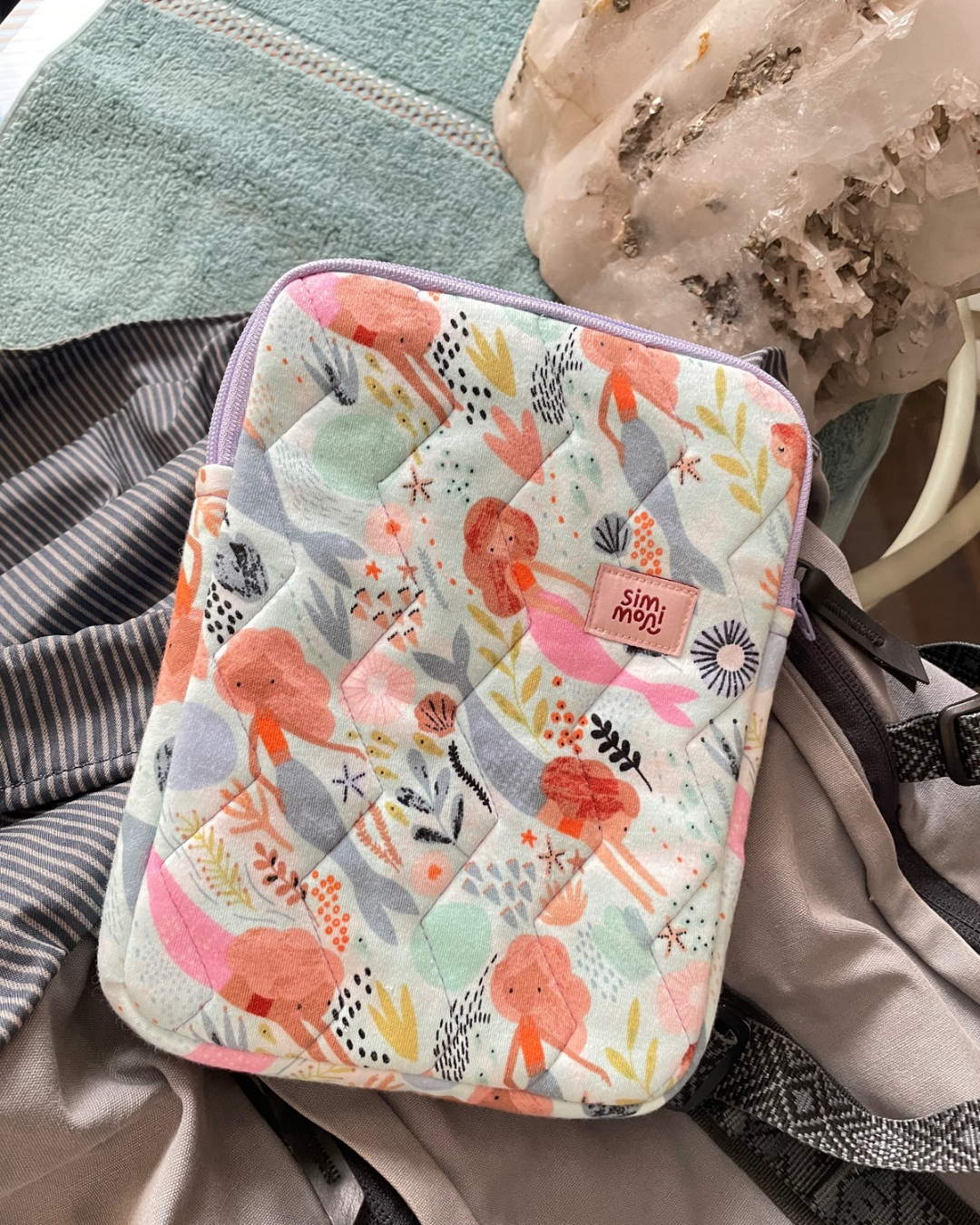 Singing With Mermaids Quilted eReader Sleeve