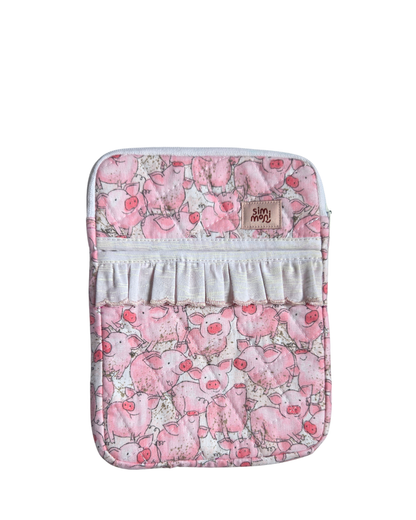 Rosy Tails e-Reader Sleeves With Ruffled Pocket