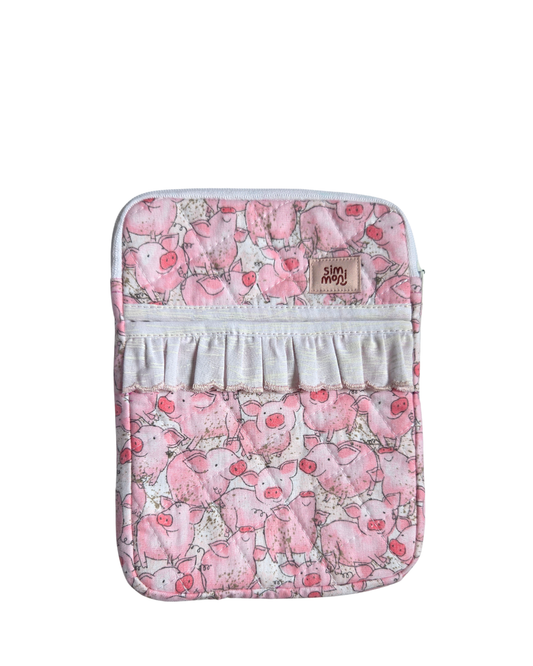 Rosy Tails e-Reader Sleeves With Ruffled Pocket