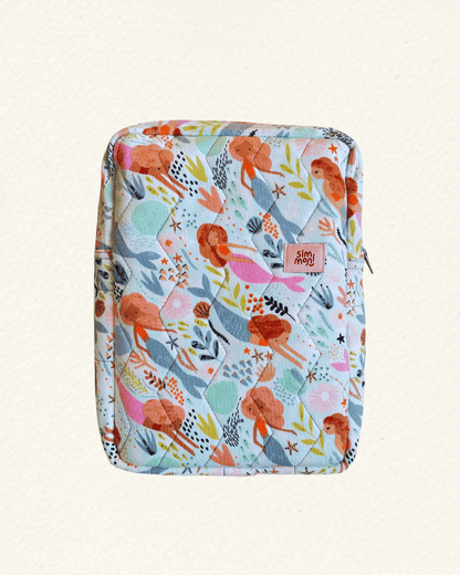 Singing With Mermaids Quilted Book Sleeve