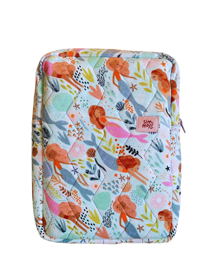 Singing With Mermaids Quilted Book Sleeve