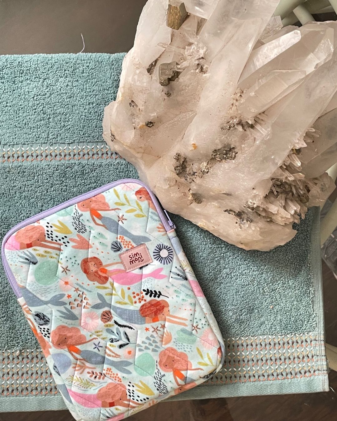 Singing With Mermaids Quilted eReader Sleeve