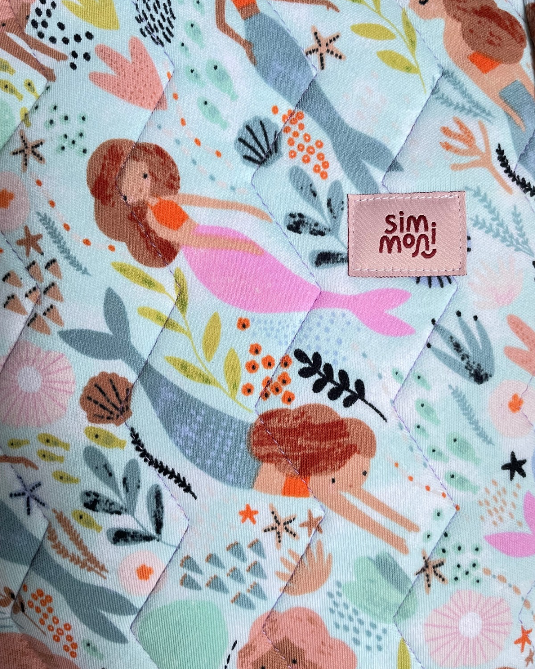 Singing With Mermaids Quilted Book Sleeve