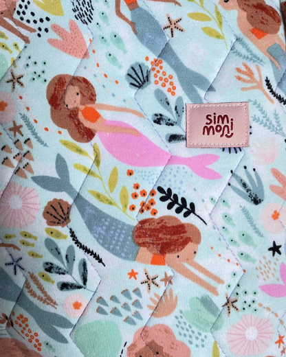 Singing With Mermaids Quilted Book Sleeve