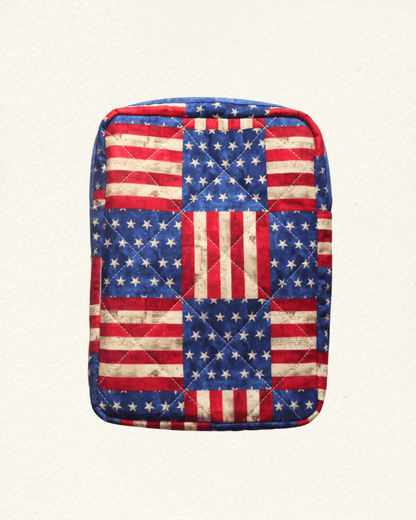 Patriotic US Flag Book Sleeve