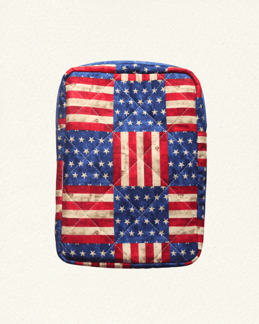 Patriotic US Flag Book Sleeve