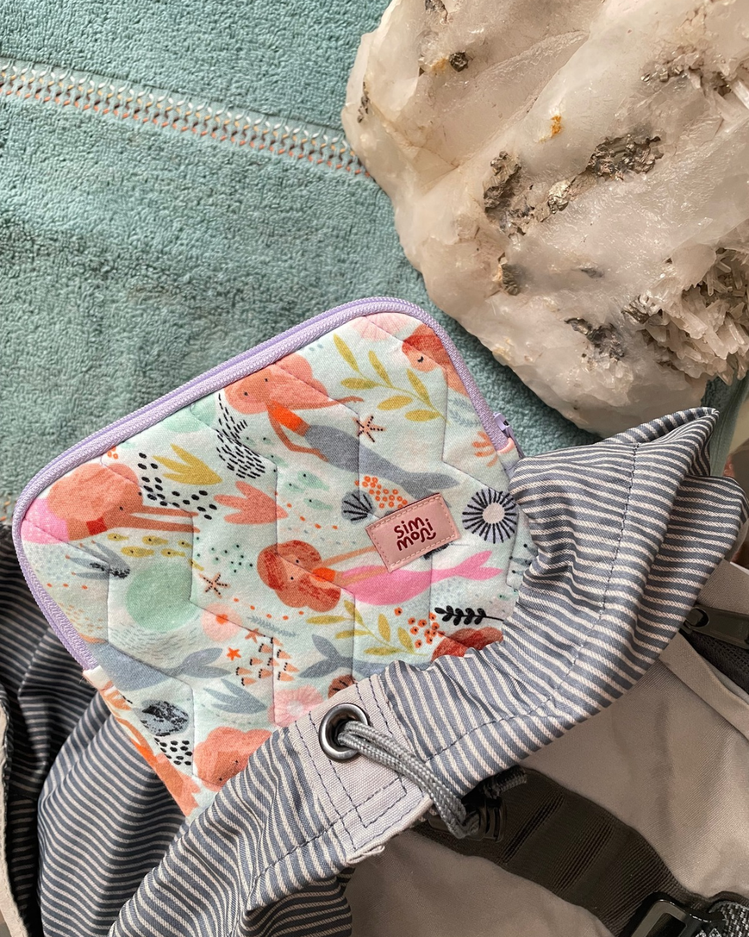 Singing With Mermaids Quilted eReader Sleeve