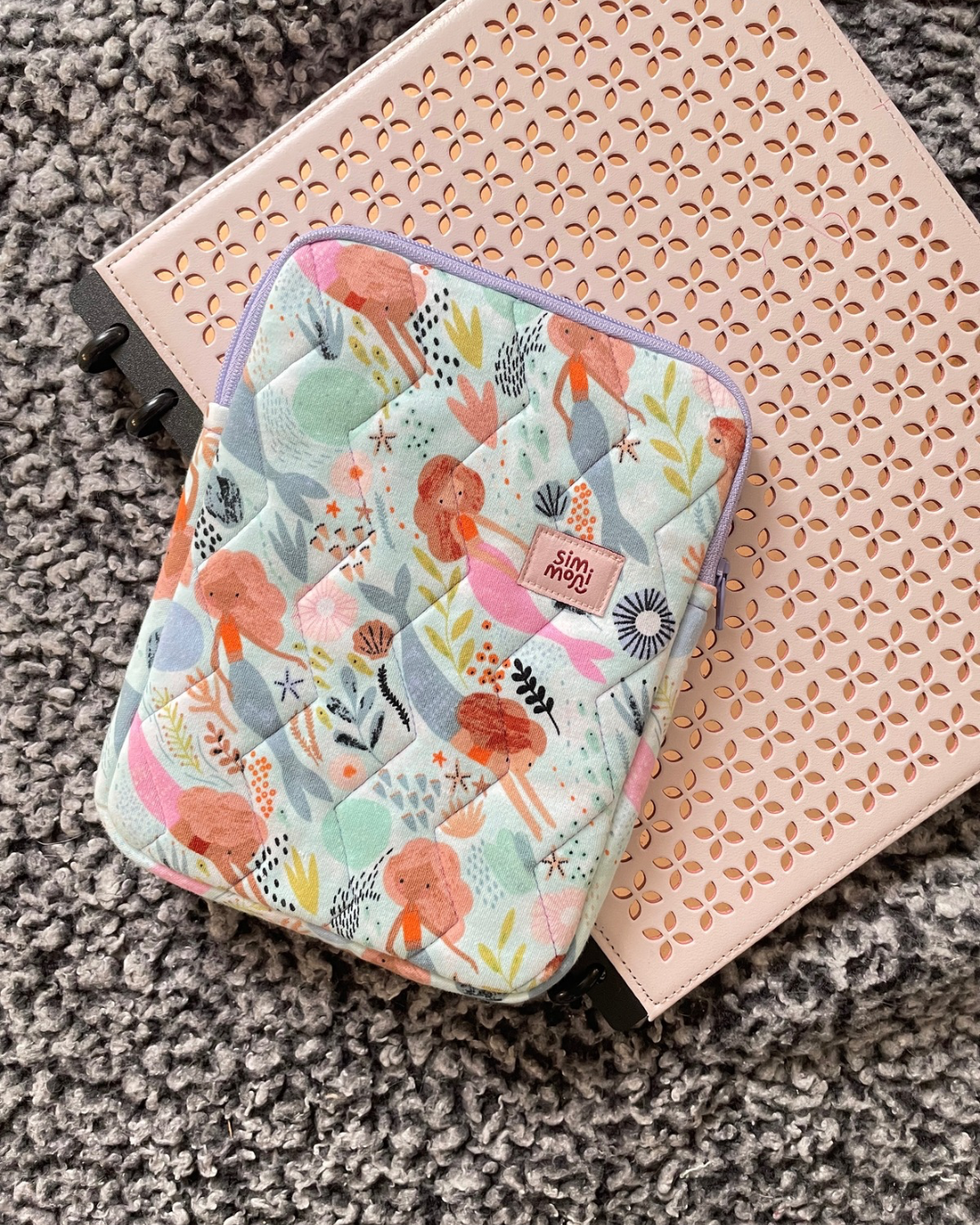 Singing With Mermaids Quilted eReader Sleeve