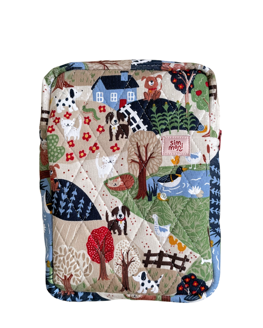 At the Farm Reading Quilted Book Sleeve