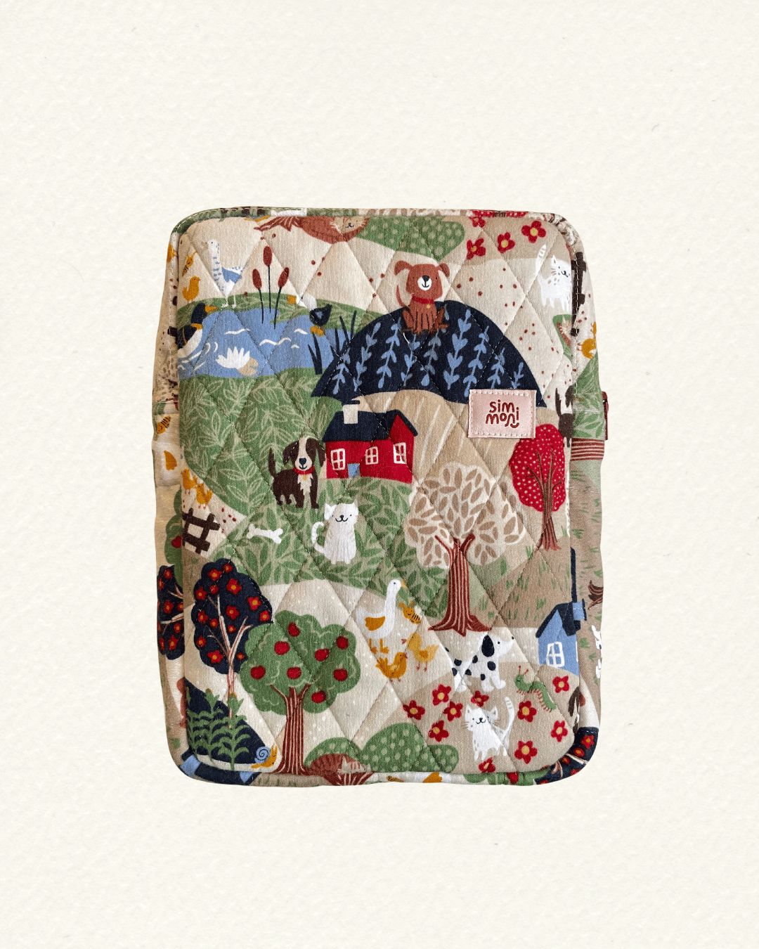At the Farm Reading Quilted Book Sleeve
