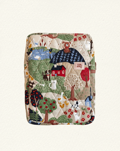 At the Farm Reading Quilted Book Sleeve