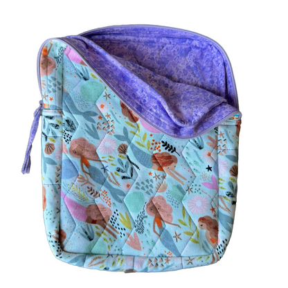 Singing With Mermaids Quilted Book Sleeve