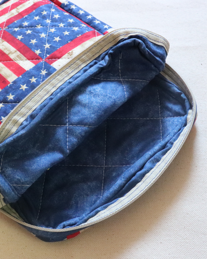 Patriotic US Flag Book Sleeve