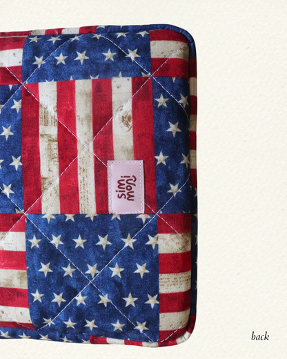 Patriotic US Flag Book Sleeve